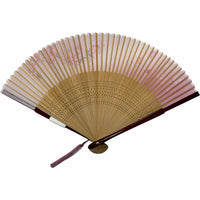 Cherry blossom pattern set folding fan "Oboro