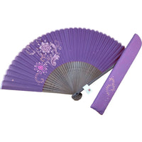 Silk fan, Christmas, with Snowflake illustration, hand-painted cost + silk fan