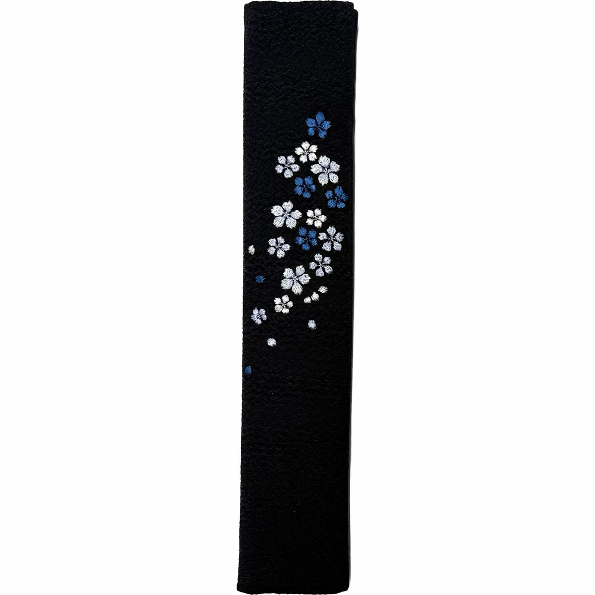 2026 Cherry Blossom Dance, navy blue set folding fan