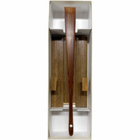 Fan stand with set box for 7.5" fan, sesame (sesame) bamboo, mini, with "decorative fan" in red letters on the box