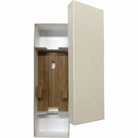 Fan stand with set box for 7.5" fan, sesame (sesame) bamboo, mini, with "decorative fan" in red letters on the box