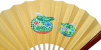 2024年 辰年 年賀扇子 土鈴 辰の親子 茶扇