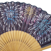 Summer Akari, navy blue fan and fan bag set