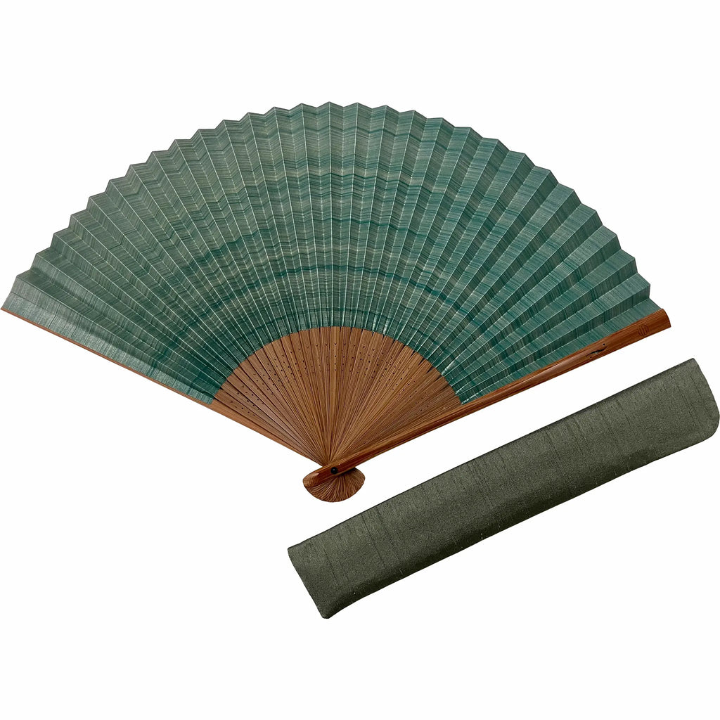 en_products_しけ引き扇子-緑-7-5寸-扇子袋セット-桐箱入り_