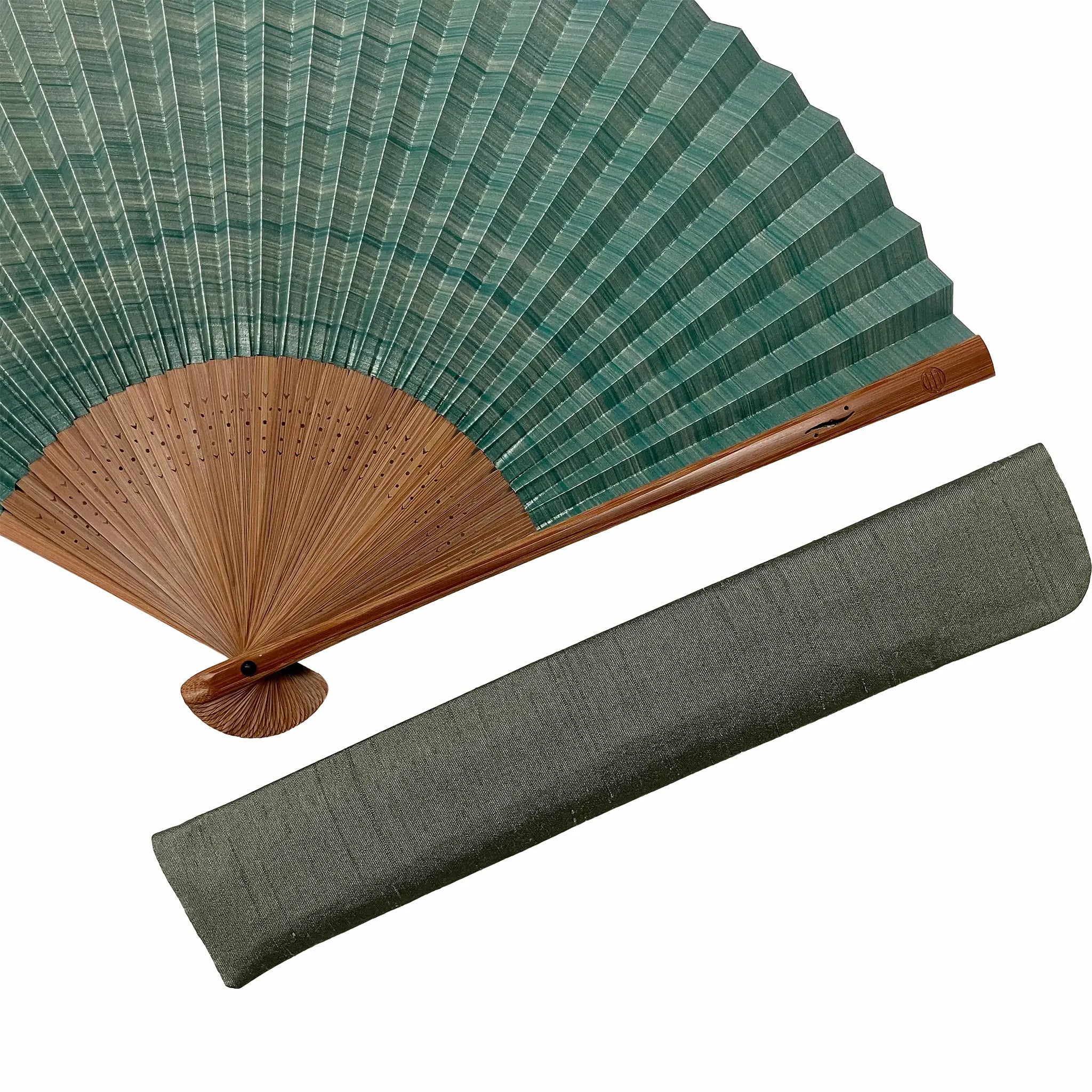銀製　扇子型　楊枝入れ ☆純銀製 扇子型 小箱入れ 楊枝入れ 箱付