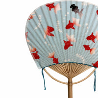 Mameuchi fan with bell, set of 6