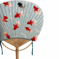 Mameuchi fan with bell, set of 6