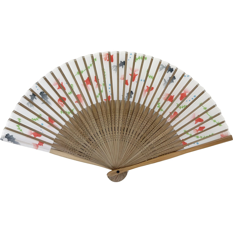 江戸柄扇子 No.01 金魚 白 – 江戸扇子とうちわの老舗通販_伊場仙 江戸柄扇子 No.01 金魚 白 – 江戸扇子とうちわの老舗通販_伊場仙