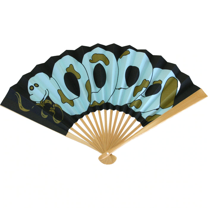 Edo folding fan, Jacues Averna 6, Chinese zodiac snake