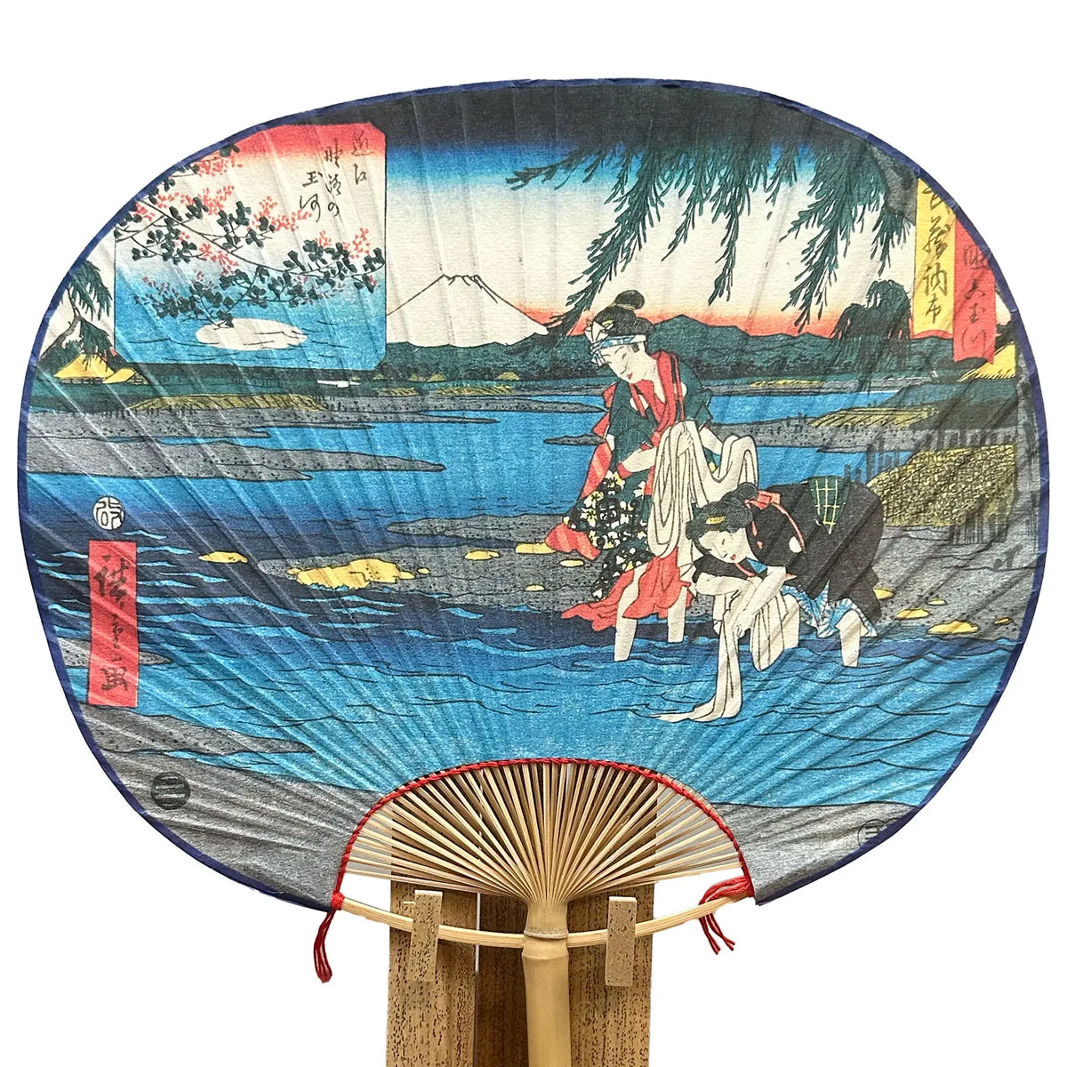Ukiyoe Hiroshige "Musashi Chofu / Tama River", Edo Ukiyoe, Rokutama River, Japan