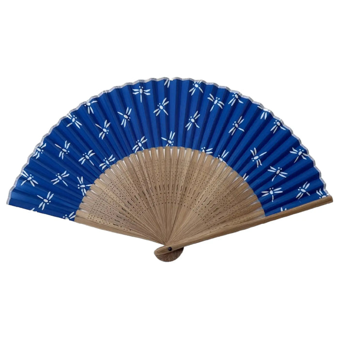 Eventail pliant à motifs Edo No.04 Libellule
