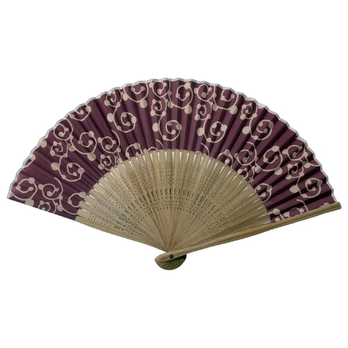 Eventail pliant à motifs Edo No.05 Tako Karakusa