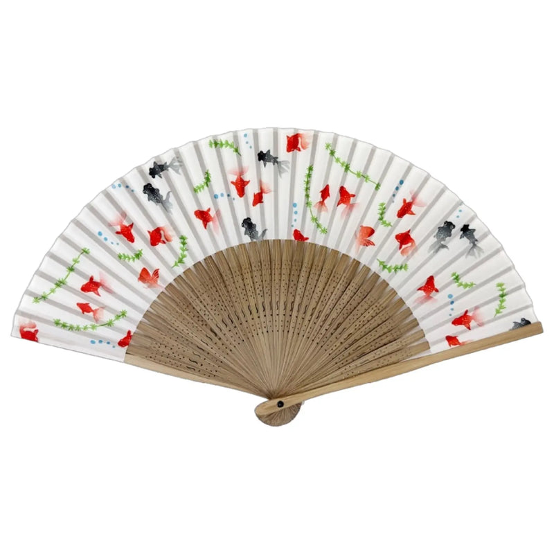 江戸柄扇子 No.07 金魚 – 江戸扇子とうちわの老舗通販_伊場仙 - Ibasen