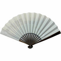 Traditional pattern, specially selected Edofolding fanSet in paulownia box, blue sea wave