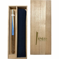 Traditional pattern, specially selected Edofolding fanSet in paulownia box, blue sea wave