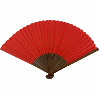 Eventail pliant personnalisé, rose saumon, set de sacs pour éventail de 6,5", dans un coffret en bois de paulownia.