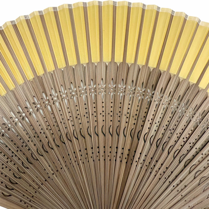 ☆9/16-Published.☆　[Personalisation only]silkfolding fan　folding fanSet of two bags, paper box, yellow narcissus