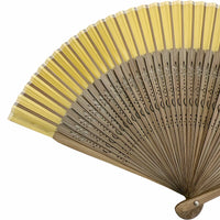 ☆9/16-Published.☆　[Personalisation only]silkfolding fan　folding fanSet of two bags, paper box, yellow narcissus