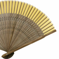 ☆9/16-Published.☆　[Personalisation only]silkfolding fan　folding fanSet of two bags, paper box, yellow narcissus
