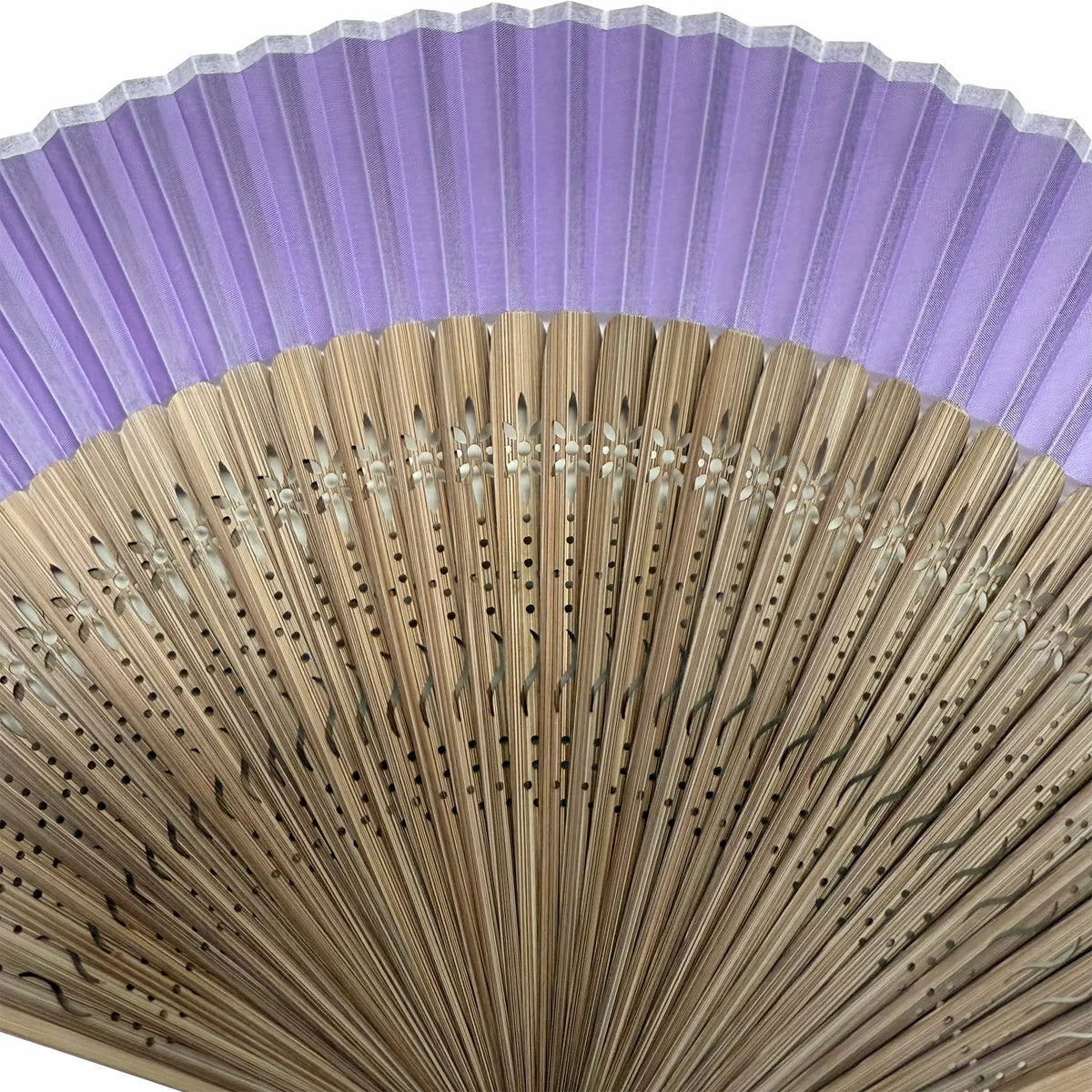☆9/16 - on hold waiting for fan bag☆ [Personalisation only]silkfolding fan　folding fanBag set, paper box, Rindou (purple)