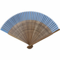 ☆9/16-Published.☆　[Personalisation only]silkfolding fan　folding fanBag set, paper box, light blue
