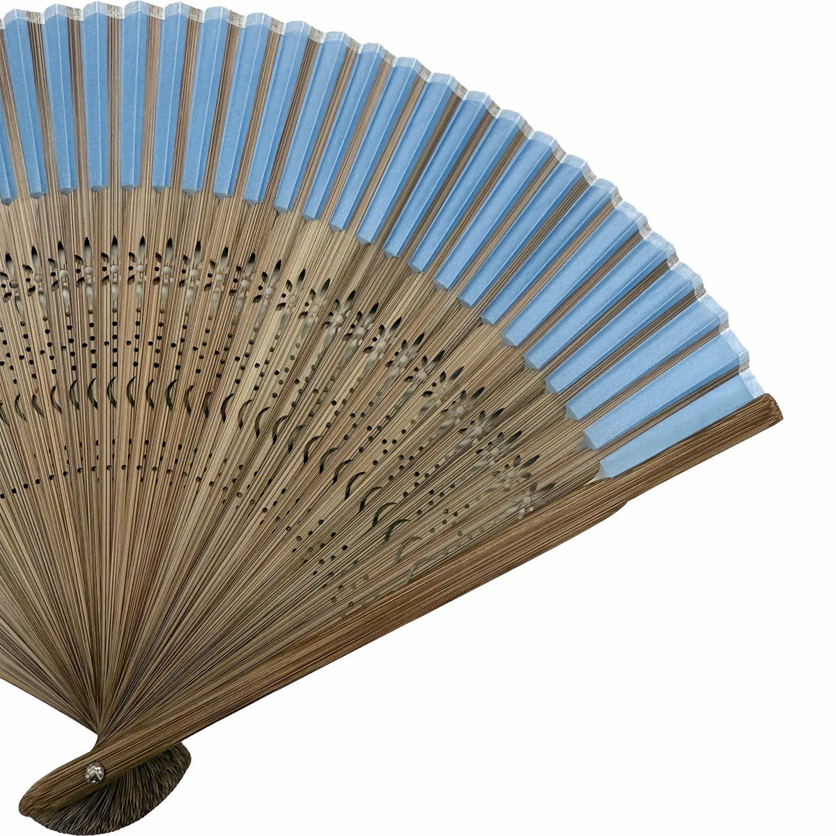 ☆9/16-Published.☆　[Personalisation only]silkfolding fan　folding fanBag set, paper box, light blue