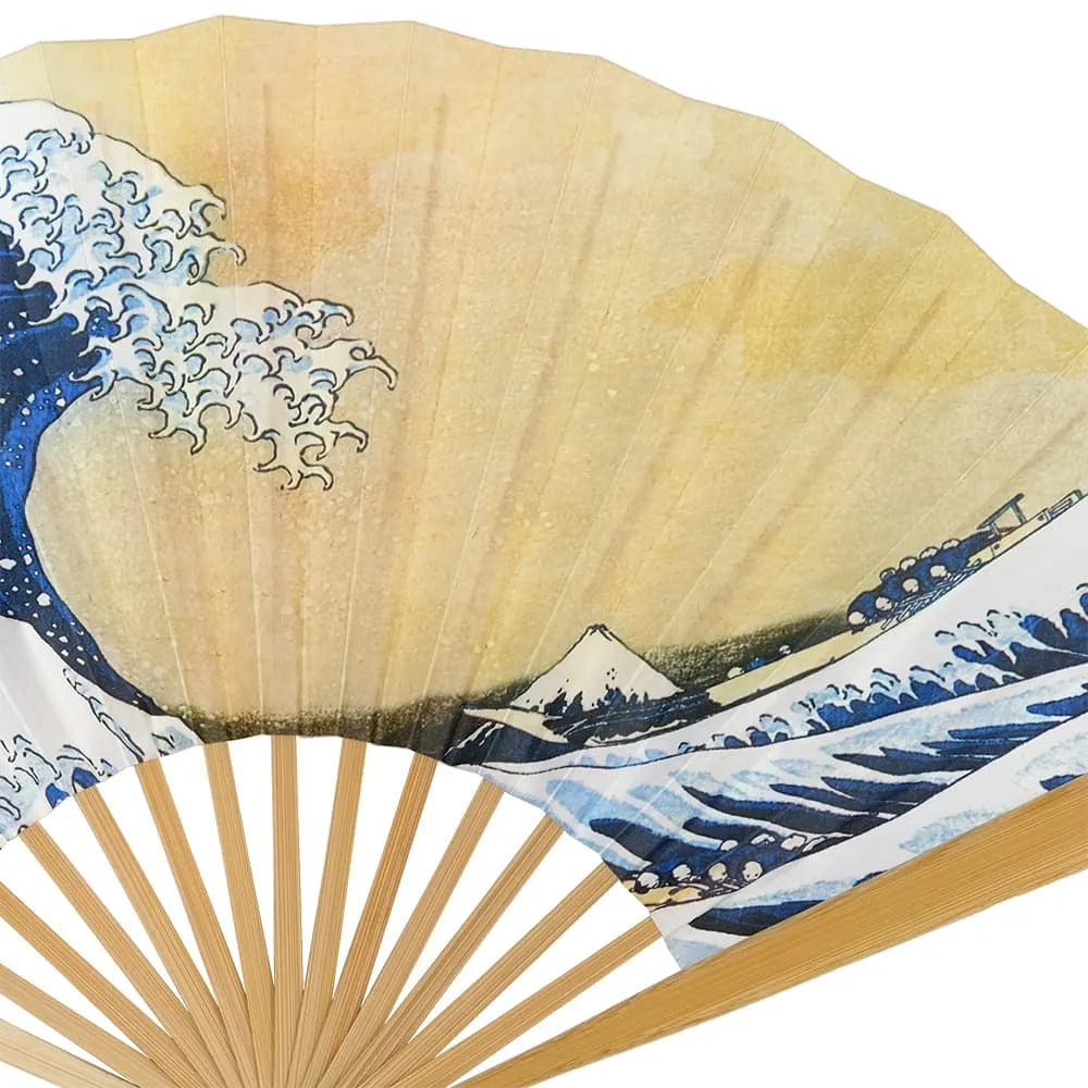 Edo fan No.2 Ukiyoe Fugaku Sanjurokkei Hokusai Kanagawa-oki Namiura