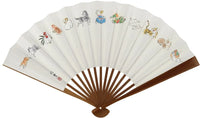 Edo folding fan No.23 Oriental zodiac signs