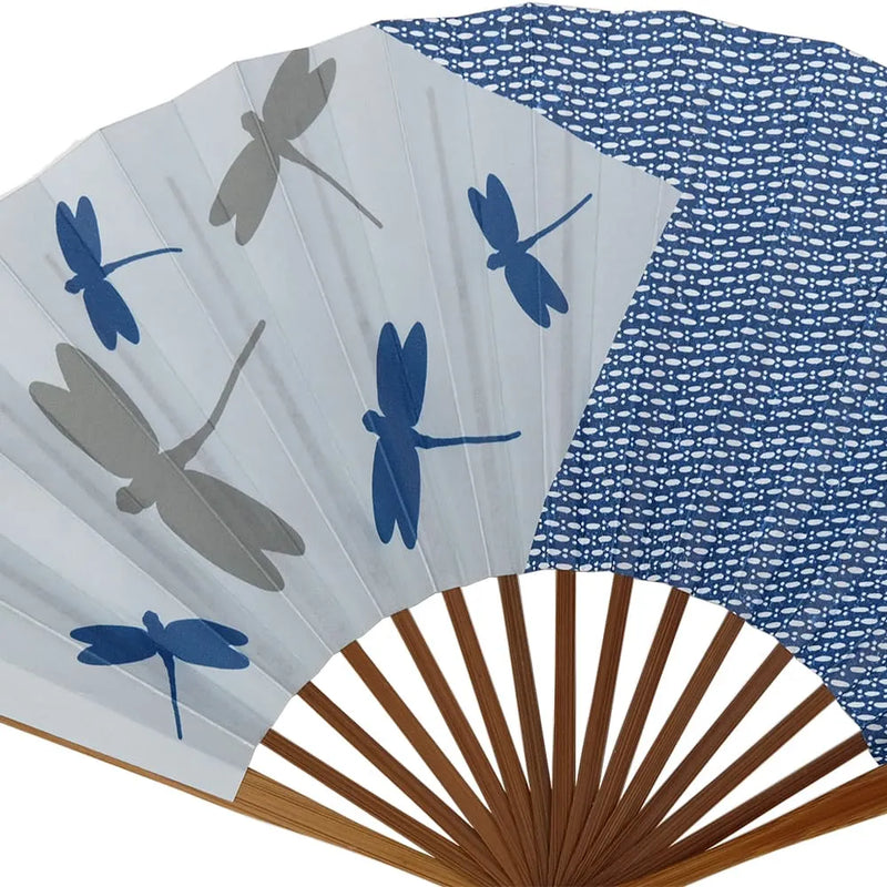 Edo Senko Nr.24 Beidseitig gemustert Libelle Blau