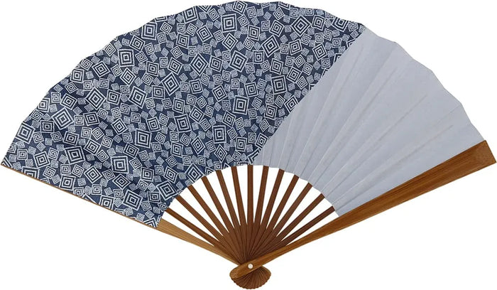 Edo folding fan No.25, double-sided, three Masuji patterns