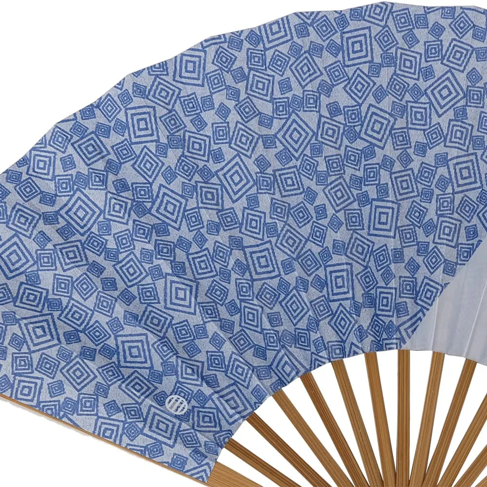 Edo folding fan set No.25, double-sided, three Masuji patterns