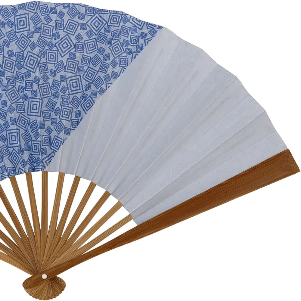 Edo folding fan set No.25, double-sided, three Masuji patterns