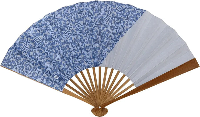Edo folding fan No.25, double-sided, three Masuji patterns