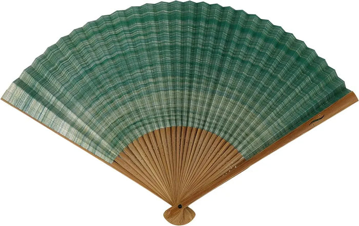 Shimebiki-Fächer, grün, 7,5".
