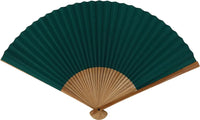 Eventail Shimebiki, vert, 7.5".