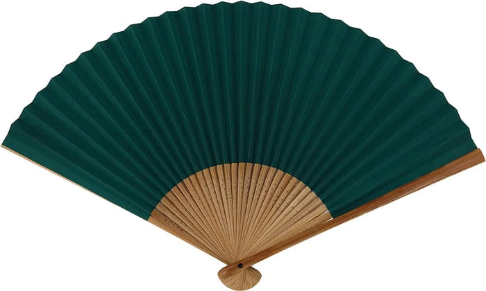 Shimebiki-Fächer, grün, 7,5".