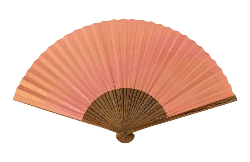 Shimebiki fan, Kasumi orange, 6.5cm