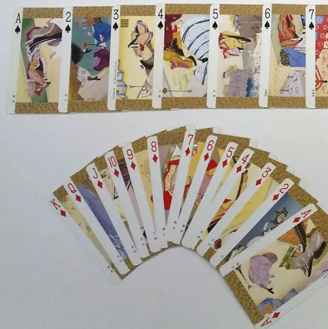 Trump Card Genji Geschichte von Genji 54 Drucke Sammlung des eleganten Heian Courtlebens