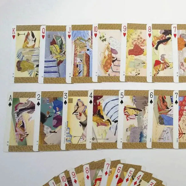 Trump Card Genji Geschichte von Genji 54 Drucke Sammlung des eleganten Heian Courtlebens