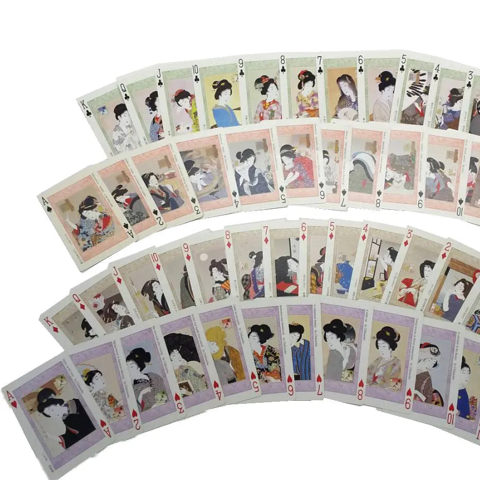 Playing Cards Ukiyo-e Beauties 54 Prints Collection of the Ukiyo-e Beauties