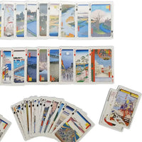 Trump Card Famous Paces Edo Hundred View Hiroshige 54 Impressions Collection de l'Ukiyo-e Edo Now Tokyo Hiroshige