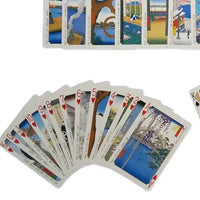 Trump Card Famous Paces Edo Hundred View Hiroshige 54 Impressions Collection de l'Ukiyo-e Edo Now Tokyo Hiroshige