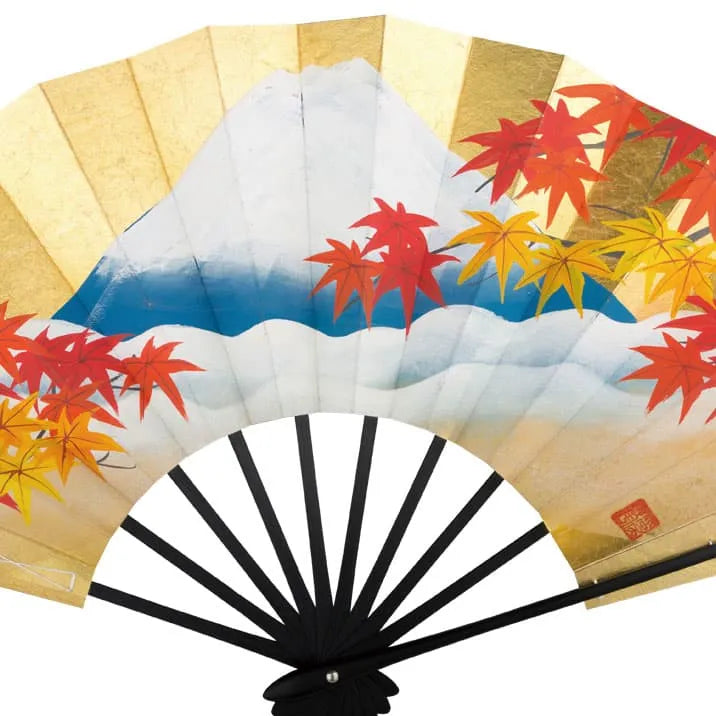 ★National Museum of Korea★青磁扇子(鶴と竹) 7-1 Honmofuji Foil Spring Mt./Autumn Mt. – 江戸扇子とうちわ