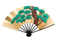 7-10 Honmomi Foil Green Pine / Married Crane