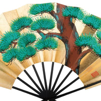 7-10 Honmomi Foil Green Pine / Married Crane