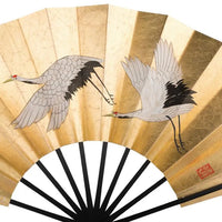 7-10 Honmomi Foil Green Pine / Married Crane