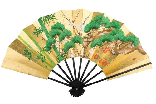 7-8 本もみ箔　松竹梅/南天