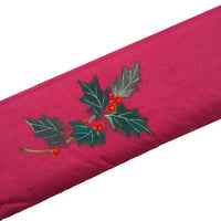 Eventail en soie avec illustration de couronne de Noël Frais peints à la main + éventail en soie (couleurs corail et libellule uniquement)