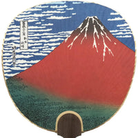 Hokusai Rouge Fuji Tsu Uchiwa