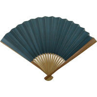 Kakishibu folding fan, blue